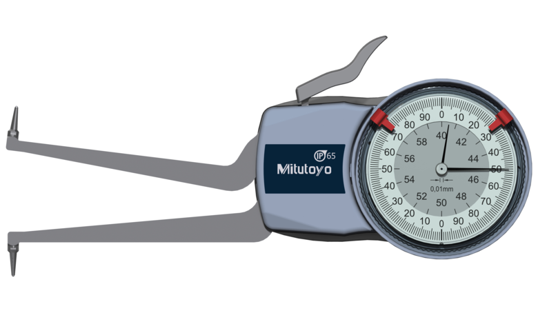 Mitutoyo Tapintókaros mérőóra Ø1.0 mm keményfém gömb tapintóval, belső méréshez, IP65, 40-60 mm, 0.01 mm (209-305) termék fő termékképe